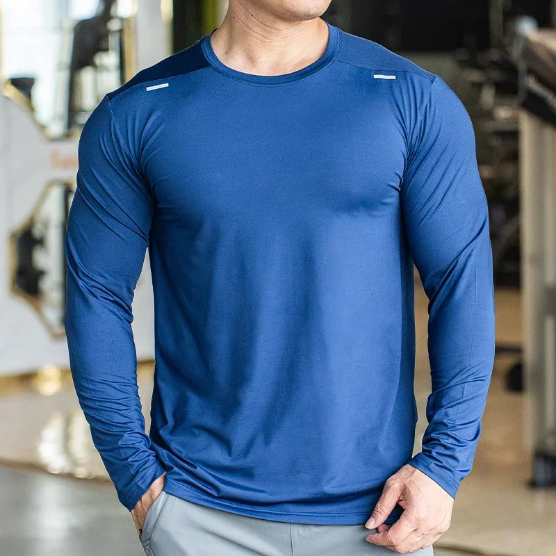 Badminton Asia - Men's Sports Fitness Long Sleeve Outdoor