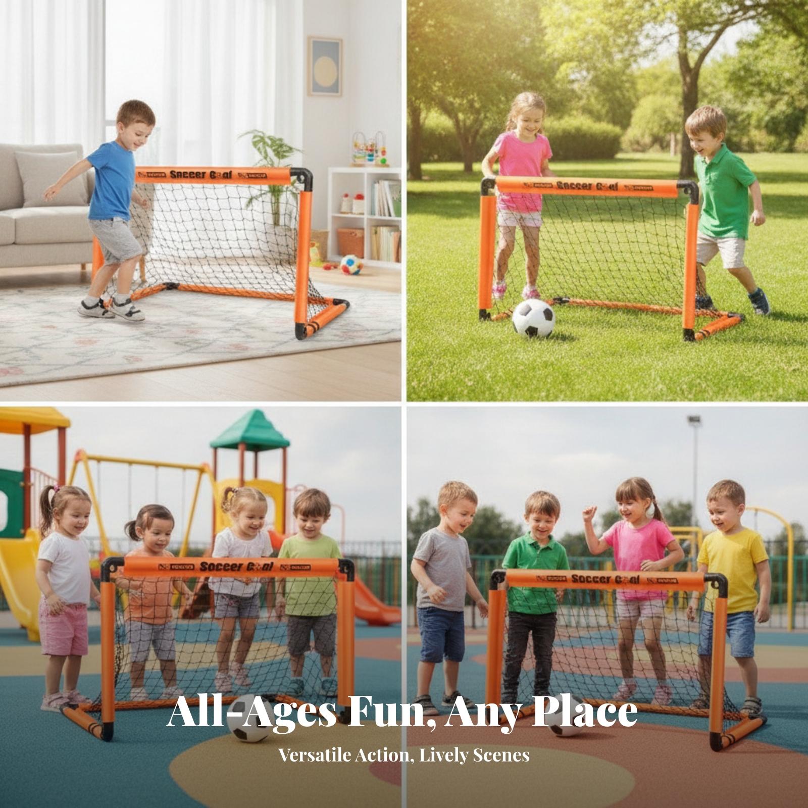 Training Net Mini - Portable Folding Soccer Goal for Kids