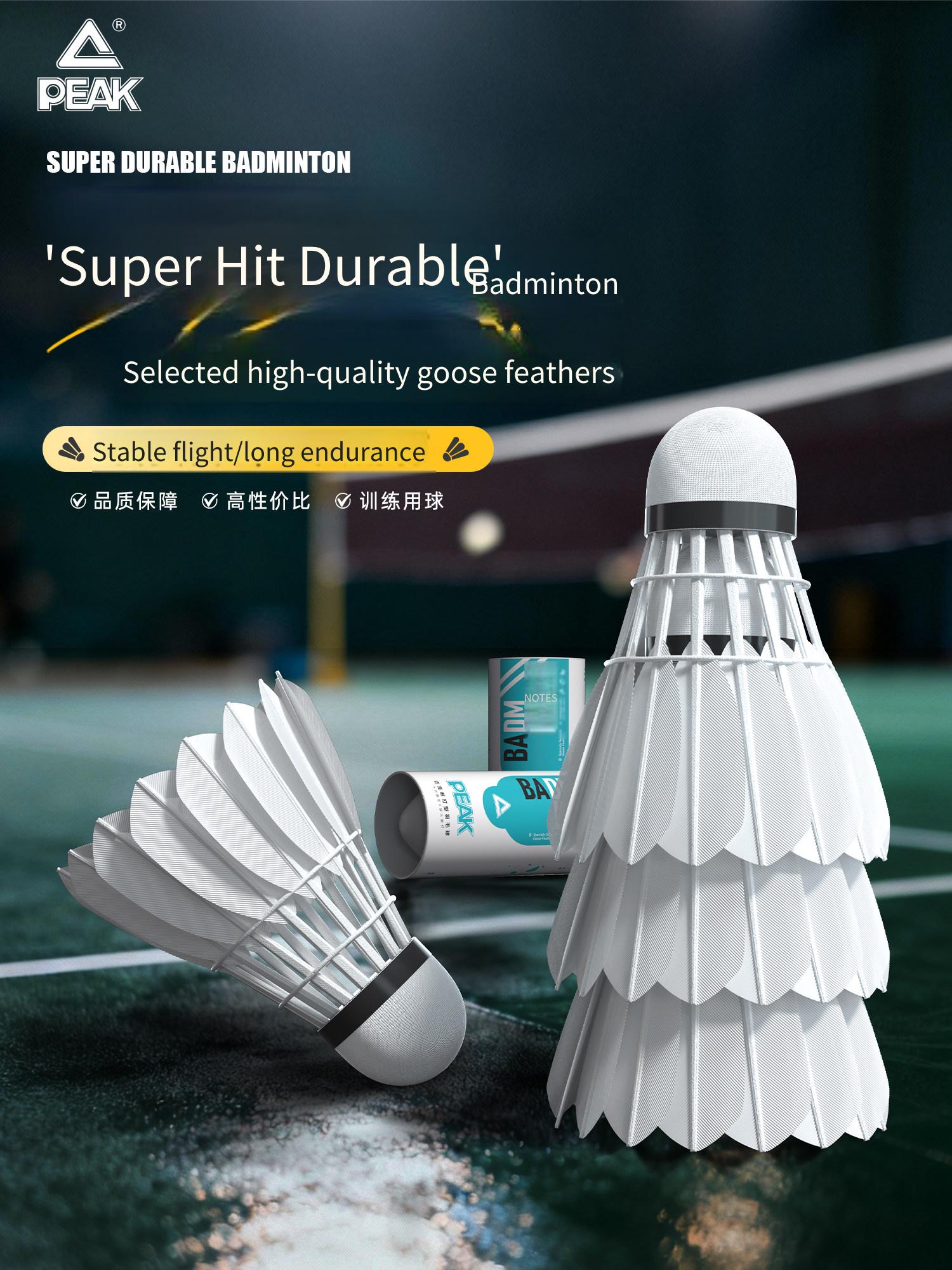 PEAK Goose Feather Badminton O - đánh giá và giá Badminton Victor