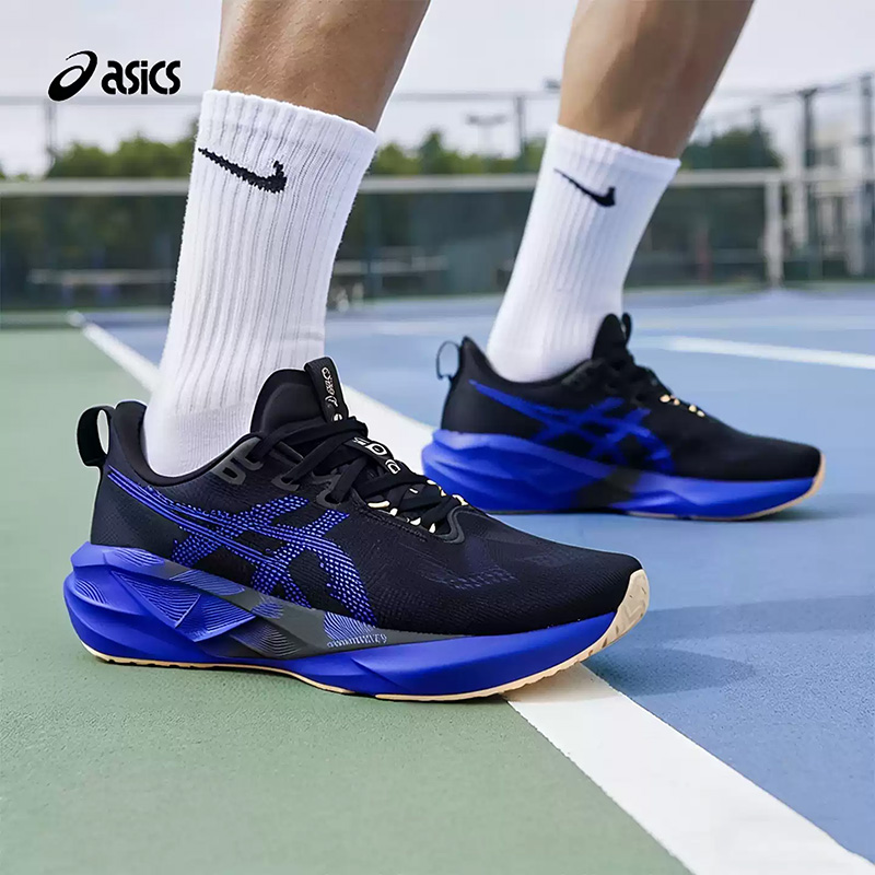 Asics NOVABLAST 5 Black Royal  - đánh giá và giá Badminton Victory