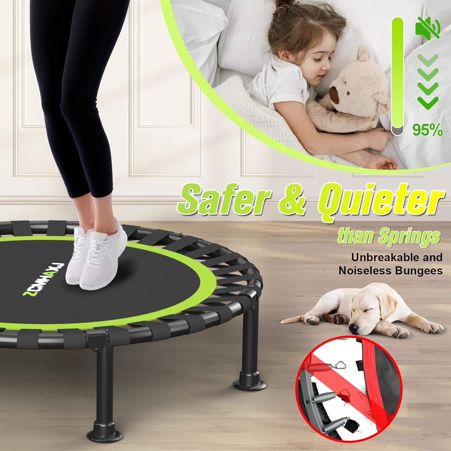 Foldable Mini Rebounder Trampo - đánh giá và giá Training Net Mini