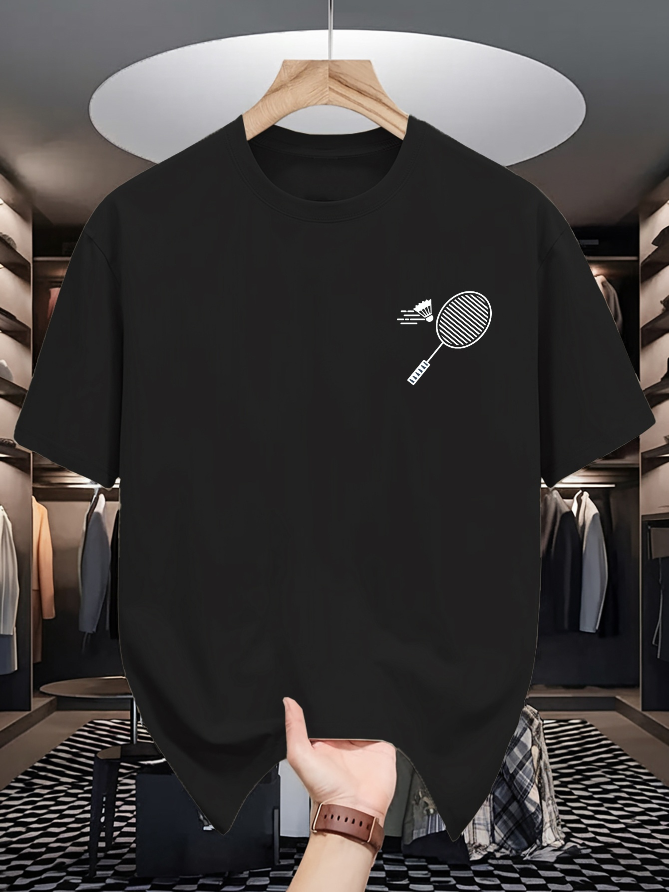 Mens Crew Neck T Shirt Minimal - đánh giá và giá Badminton Asia